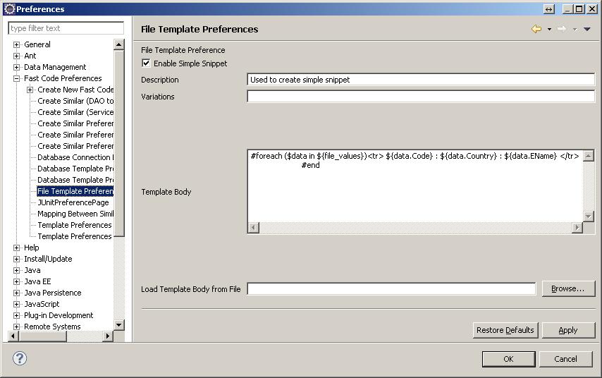 create variable with details